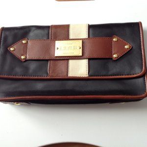 L.A.M.B. leather clutch purse - multi colour